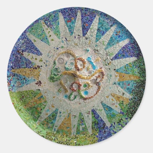 Sticker Rond Carreaux (Devant)