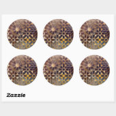 Sticker Rond Carreaux mystiques I (Feuille)