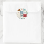 Sticker Rond Carreaux portugais (Sac)