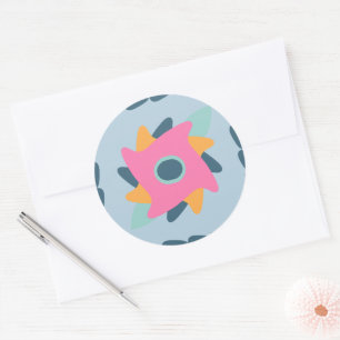 Sticker Rond Carrelage décoratif coloré