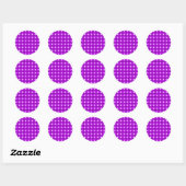 Sticker Rond Carrelage Reflet Motif Design (Feuille)