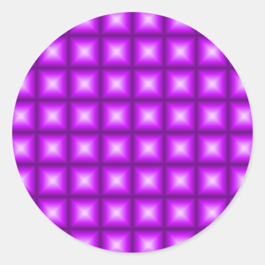 Sticker Rond Carrelage Reflet Motif Design (Devant)