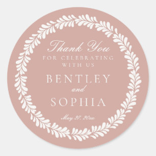 Sticker Rond Carrelage Talavera rose Espagne Fiesta Mariage Fav