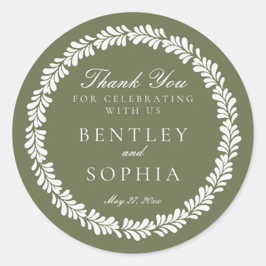 Sticker Rond Carrelage Talavera Vert Espagne Fiesta Mariage Fav (Devant)