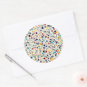 Sticker Rond Carrelage Terrazzo Stone Polygon Arrondi (Enveloppe)