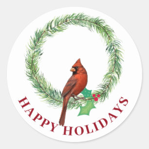 Sticker Rond Carrés verts avec chevalet rouge et blanc