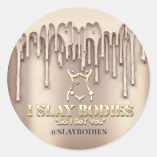 Sticker Rond Carrosserie Logo Cosmétique Custom Sculpting Drive