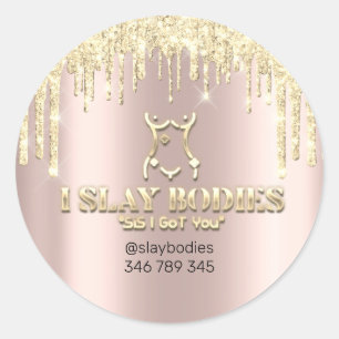 Sticker Rond Carrosserie Logo Cosmétique Sculpture Golden Drive