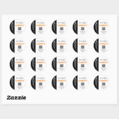 STICKER ROND *~* CARROT AP30 - DÉSHYDRATED CANNING FREEZE QR CL (Feuille)