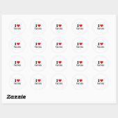 Sticker Rond Carson, Alabama City Design (Feuille)