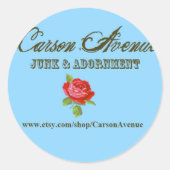 Sticker Rond Carson Avenue (Devant)
