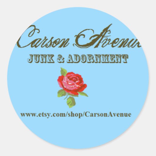 Sticker Rond Carson Avenue (Devant)