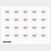 Sticker Rond carte (Feuille)