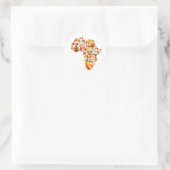 Sticker Rond Carte africaine (Sac)