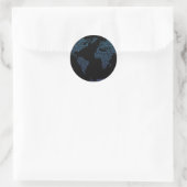 Sticker Rond Carte binaire (Sac)