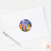 Sticker Rond Carte Christian Christmas (Enveloppe)