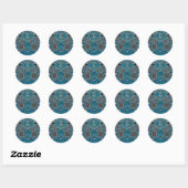 Sticker Rond Carte de circuit (Feuille)