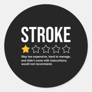 Sticker Rond Carte de combattant de la maladie cardiaque du sur