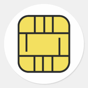 Sticker Rond carte de crédit micropuce