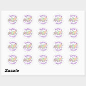 Sticker Rond Carte de la ville de Samara (Feuille)