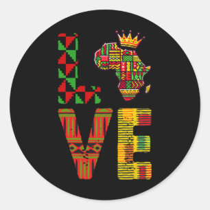 Sticker Rond Carte de l'Afrique de l'amour du 11° siècle Histoi