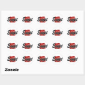 Sticker Rond Carte de l'Égypte (Feuille)