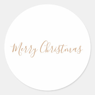 Sticker Rond Carte de Noël SIMPLE MINIMALE