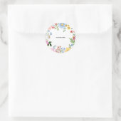 Sticker Rond Carte de profil (Sac)