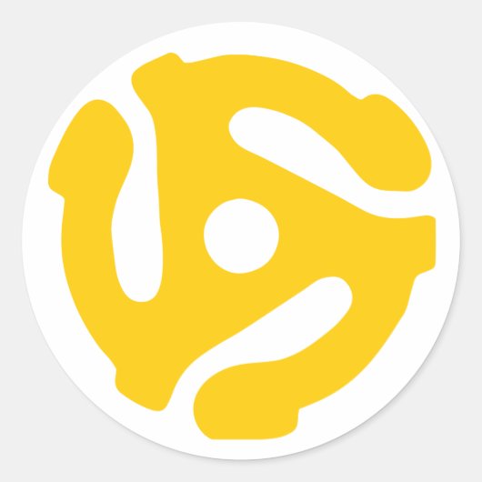 Sticker Rond Carte d'enregistrement Retro 45 (Devant)