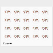 Sticker Rond Carte d'indicateur (Feuille)
