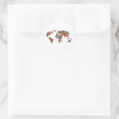 Sticker Rond Carte d'indicateur (Sac)