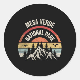 Sticker Rond Carte du parc national de Mesa Verde
