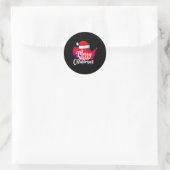 Sticker Rond Carte électorale Trump Joyeux Noël Père Noël H (Sac)