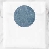 Sticker Rond Carte graphique de Boston (Sac)