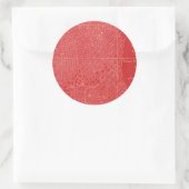 Sticker Rond Carte graphique de San Francisco (Sac)