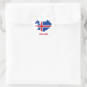 STICKER ROND CARTE ISLANDE (Sac)