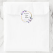 Sticker Rond Carte mariage (Sac)