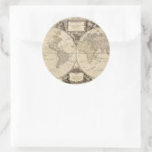 Sticker Rond Carte mondiale 9 (Sac)