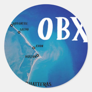 Sticker Rond Carte OBX Sud