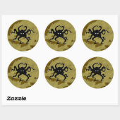 Sticker Rond Carte Pirate #1 (Feuille)