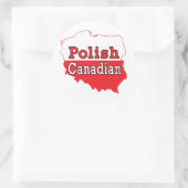 Sticker Rond Carte polonaise (Sac)