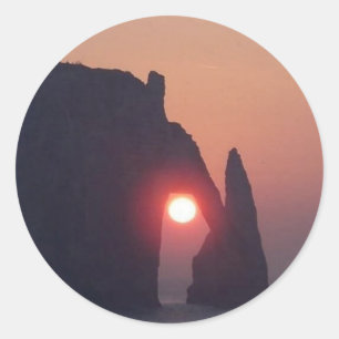 Sticker Rond Carte simple