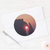 Sticker Rond Carte simple (Enveloppe)