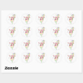 Sticker Rond Carte Taiwan (Feuille)