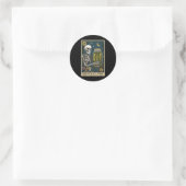 Sticker Rond Carte Tarot Pickle Lover (Sac)