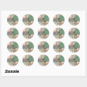 Sticker Rond Carte Vintage voyage (Feuille)