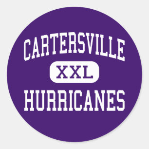 Sticker Rond Cartersville - Hurricanes - High - Cartersville