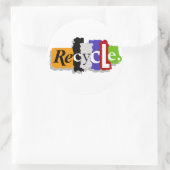 Sticker Rond Cartes à recycler (Sac)