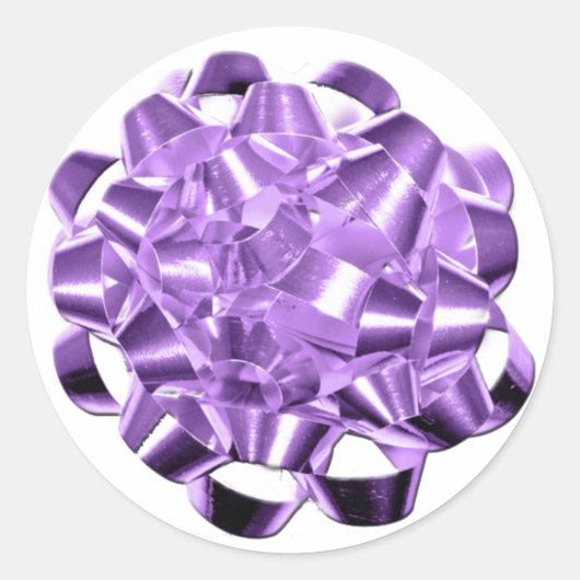 Sticker Rond Cartes de saison de Noël de la Bow de vacances vio (Devant)