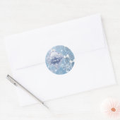 Sticker Rond Cartes d'invitation pour le bal d'hiver Winter Won (Enveloppe)